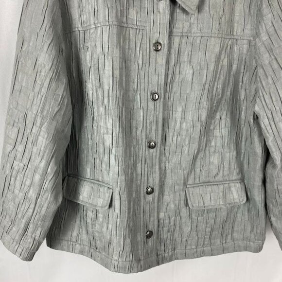 The‎ Tog Shop Gray Button Down Blazer Jacket Women' s 18 - Picture 5 of 16